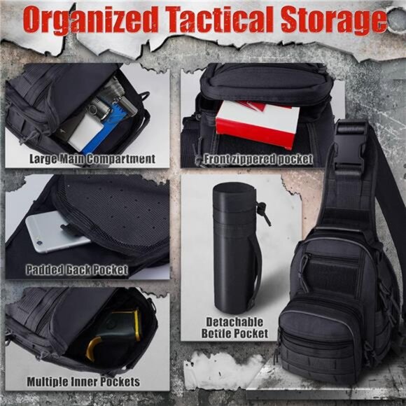 Quick-Response Military/Hunting Tactical Sling Backpack for Men - Picture 4 of 7